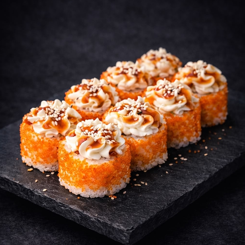 Калифорния крем с лососем