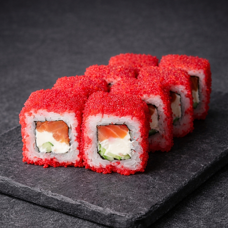 Калифорния сяке с лососем