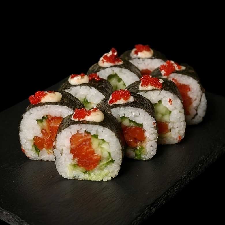 Поке ролл с лососем